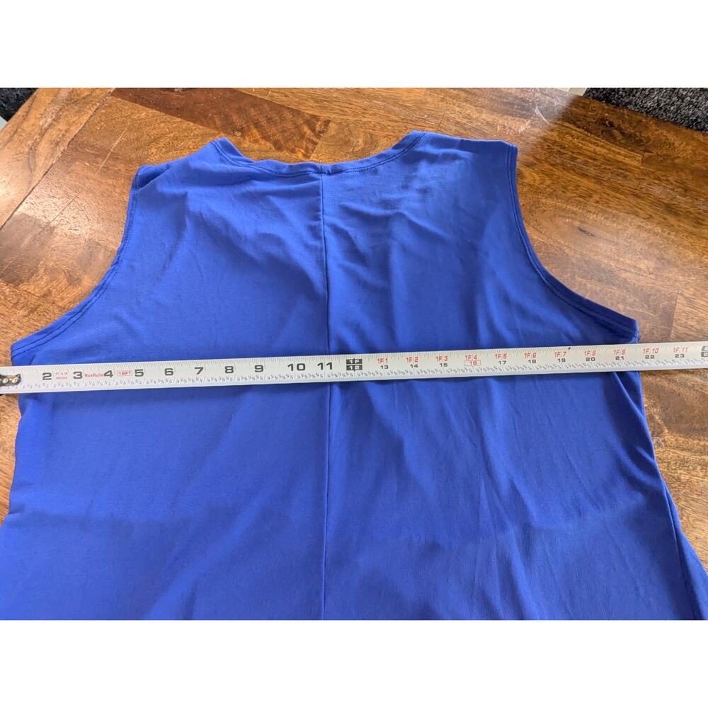 Bella Flore Womens plus size tank top camisole shirt top blouse Size 3x Blue - Picture 7 of 10